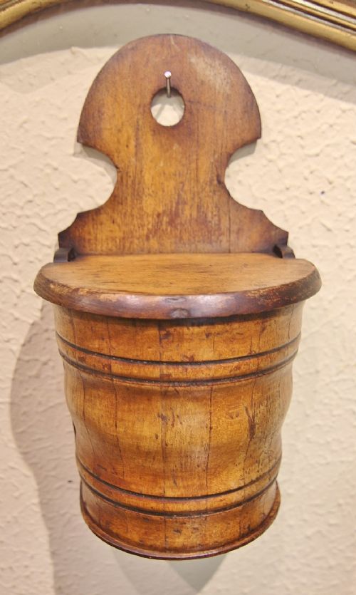 late 19th century fruitwood saltbox