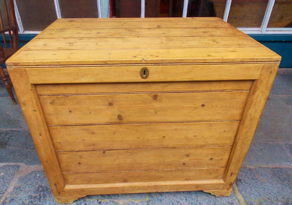 victorian pine chest