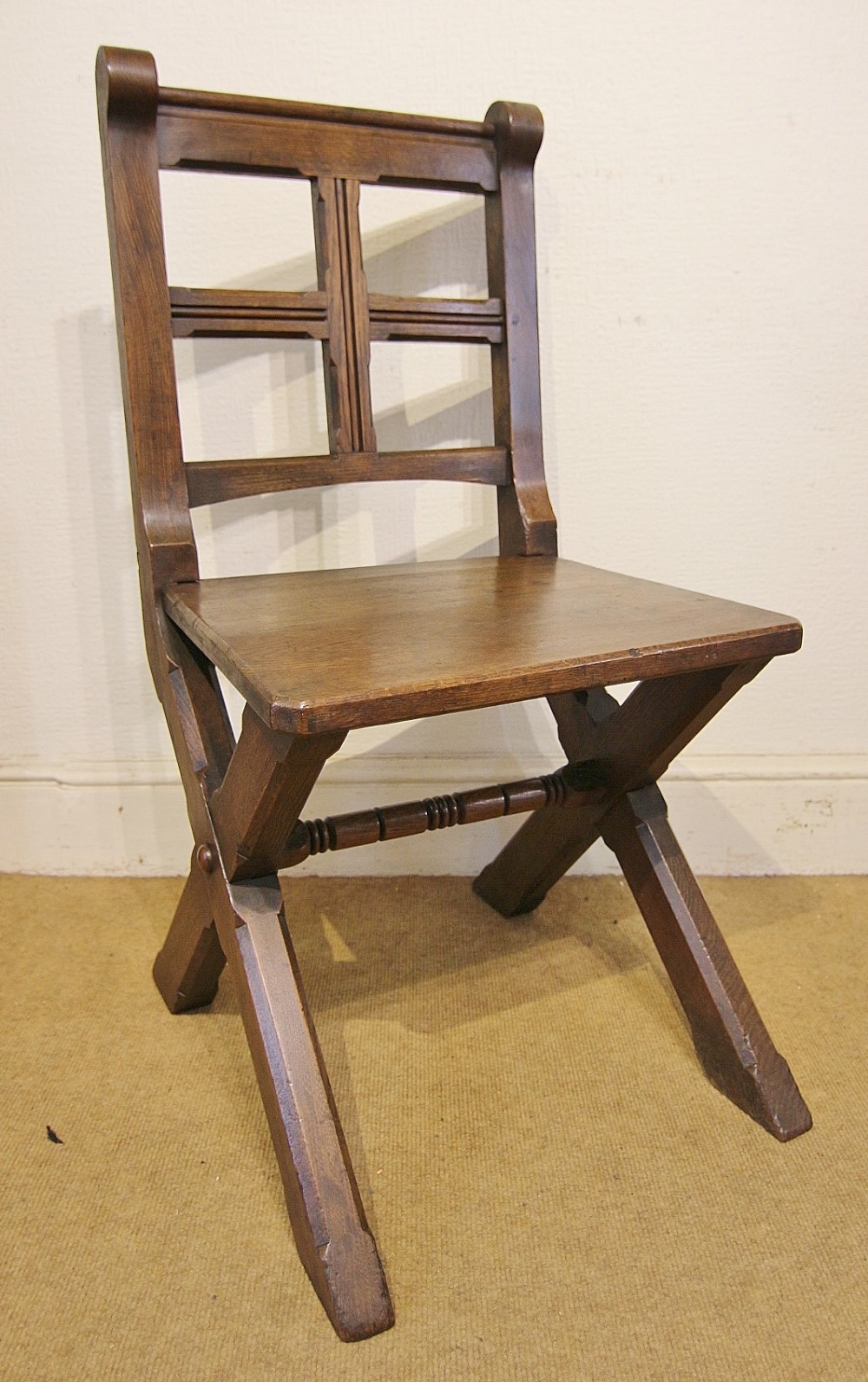 excellent quality arts and craft oak chair
