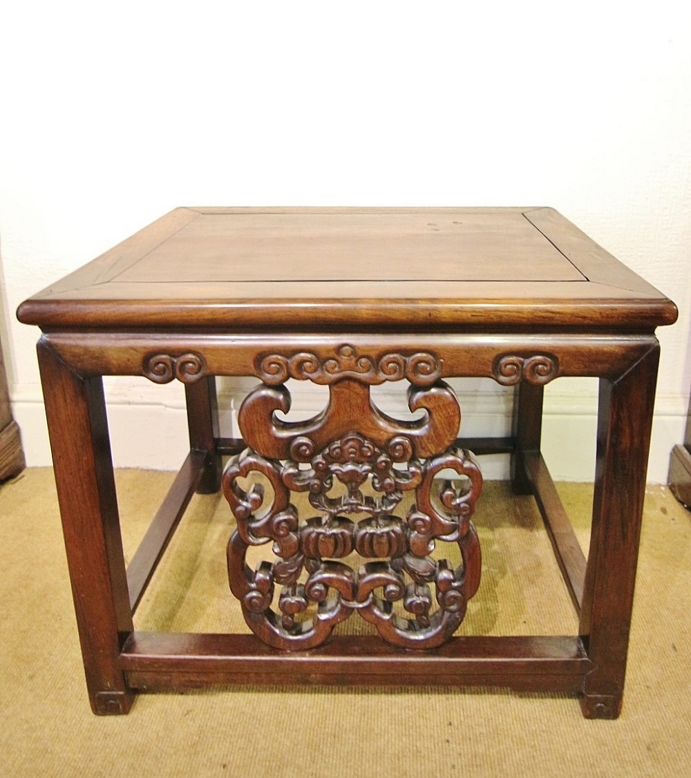 19th century huanghuali low altar table