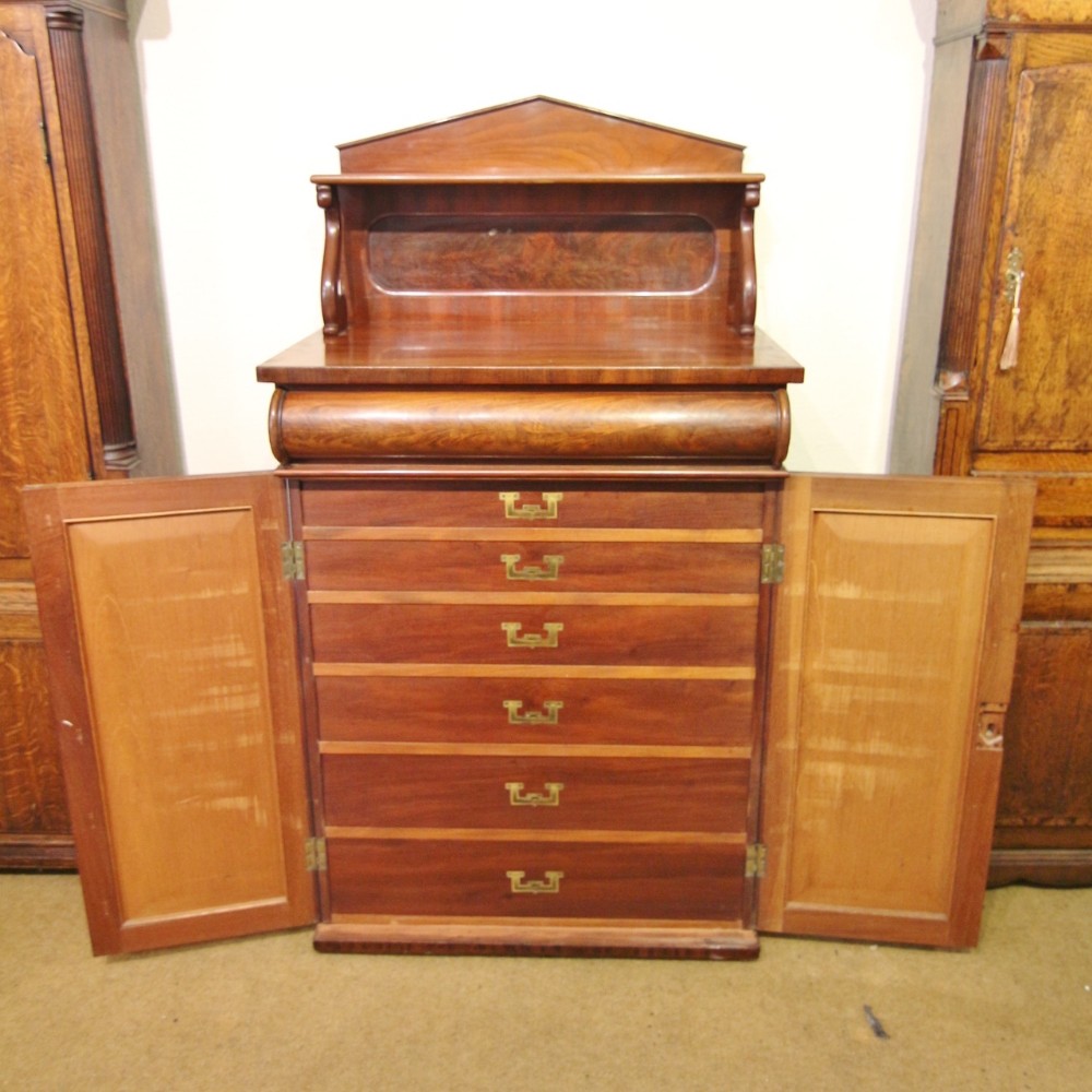 19th century regency mahogany collectors cabinet
