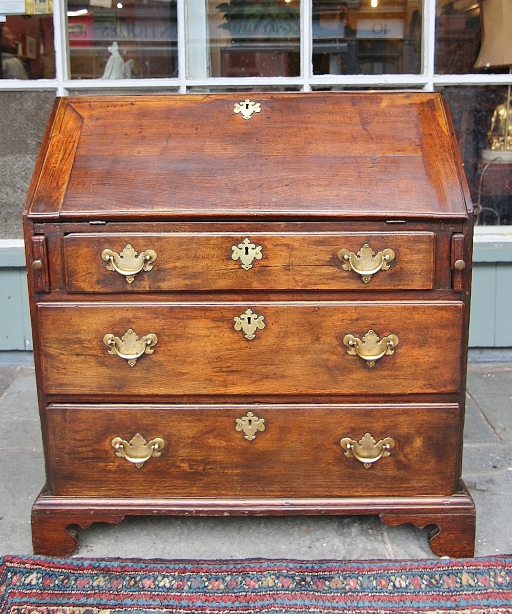 18th century elm oak bureau