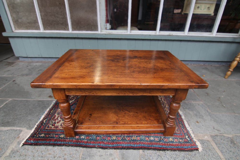 small georgian style oak coffee table