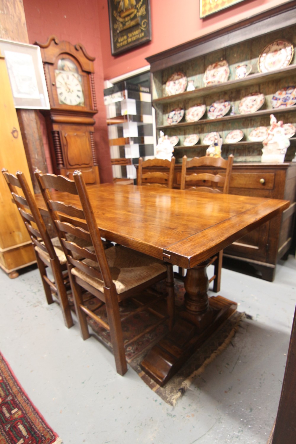 georgian style oak refectory table