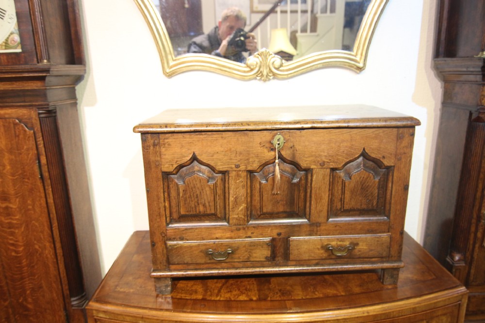 18th century welsh oak coffer bach