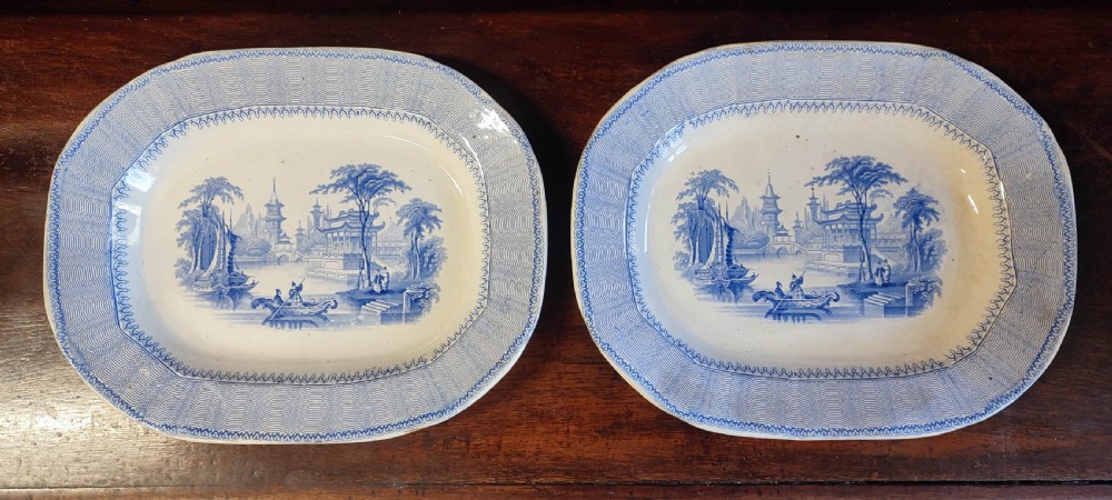 unusual 19th century elkington pattern meat dishes chinese villa