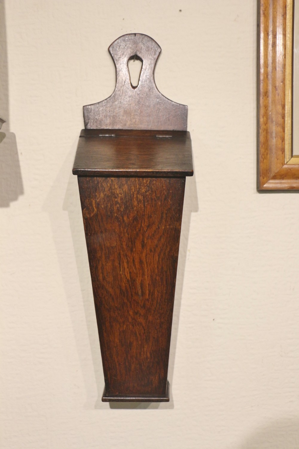 19th century welsh oak candle box